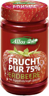 Mousse de Morango (75% Fruta) BIO 250 g - ALLOS