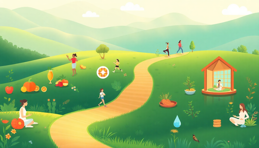 Gesundes Leben Schritt für Schritt: Ernährung, Bewegung und natürliche Pflege