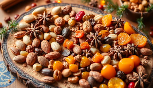 Festliche Snacks voller Vitamine – Nüsse, Trockenfrüchte und aromatische Gewürze