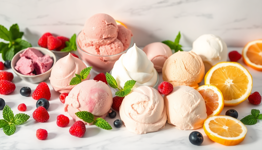 Zuckerfreie Eiscreme & Sorbets: Erfrischung ohne Reue