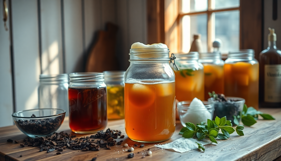 Kombucha in der Küche – Wie bereitet man ein gesundes fermentiertes Getränk zu?
