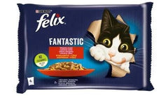 FANTASTIC Rural Aromen กระต่ายและแกะ สำหรับแมวในเยลลี่ (4x85g) - FELIX