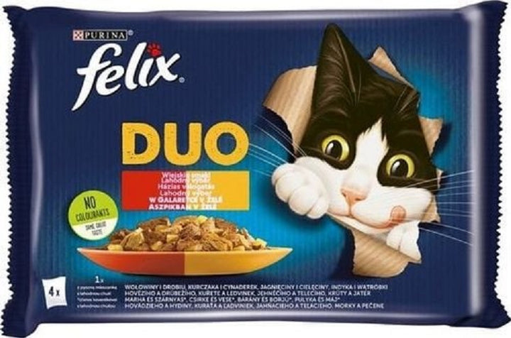 FANTASTIC DUO Rural Aromen Pose for katt i gele (4x85g) - FELIX