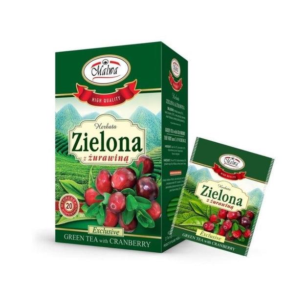 Ceai verde + Cranberry Fix 20 x 2g LACE
