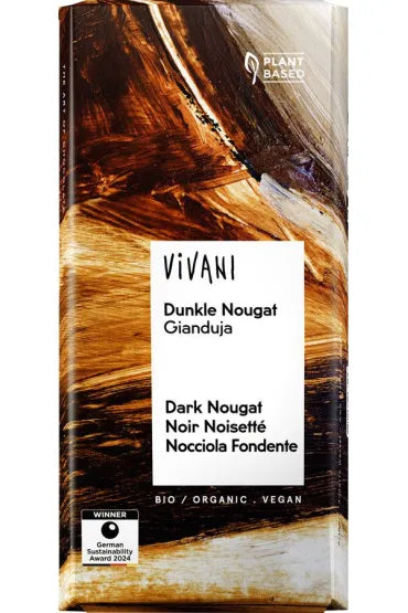 Bittere NUGATIVE SCHOKOLADE BIO 80 g - VIVANI