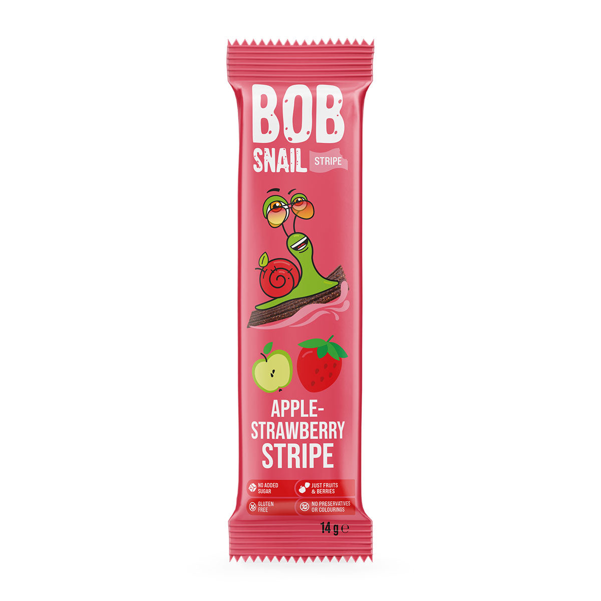 Bob Snail Stripe Apple-Strawberry, 14g