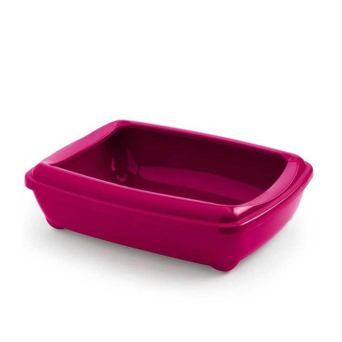 Litet ovalt kattlåda med ram rolig färg 42x31x13cm Fuchsia [Y3600-1386 FUKS] - YARRO