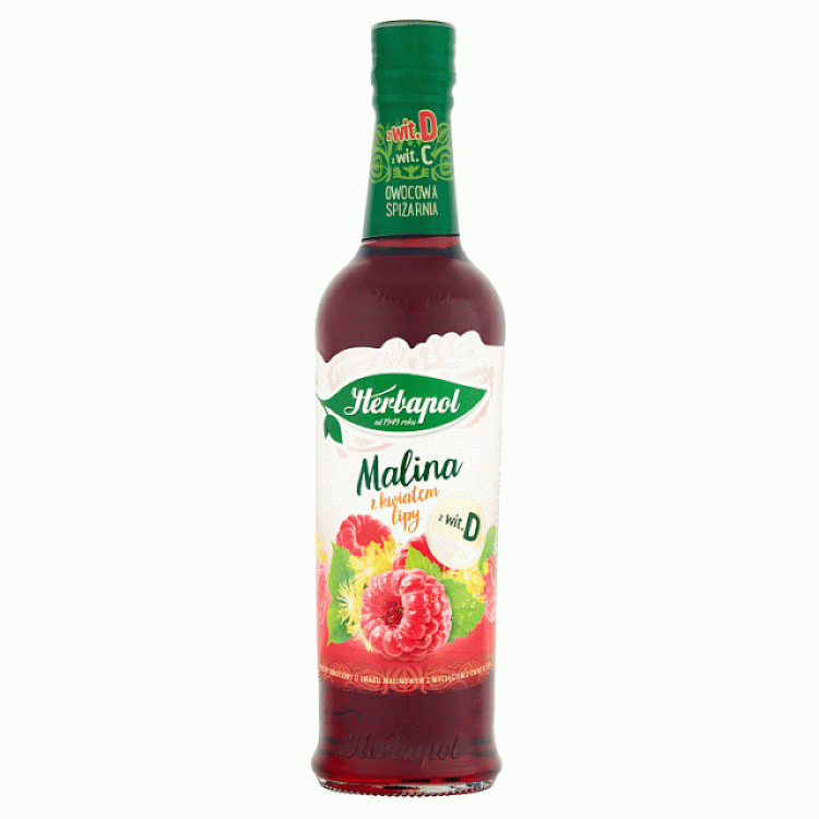 HERBAPOL NAHRUNGSERGÄNZUNGSMITTEL SIRUP MIT HIMBEERGESCHMACK MIT LIND BLOWER-EXTRAKT 420 ML