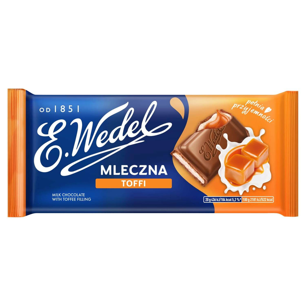 Sô-cô-la sữa kẹo bơ cứng E. Wedel 100g