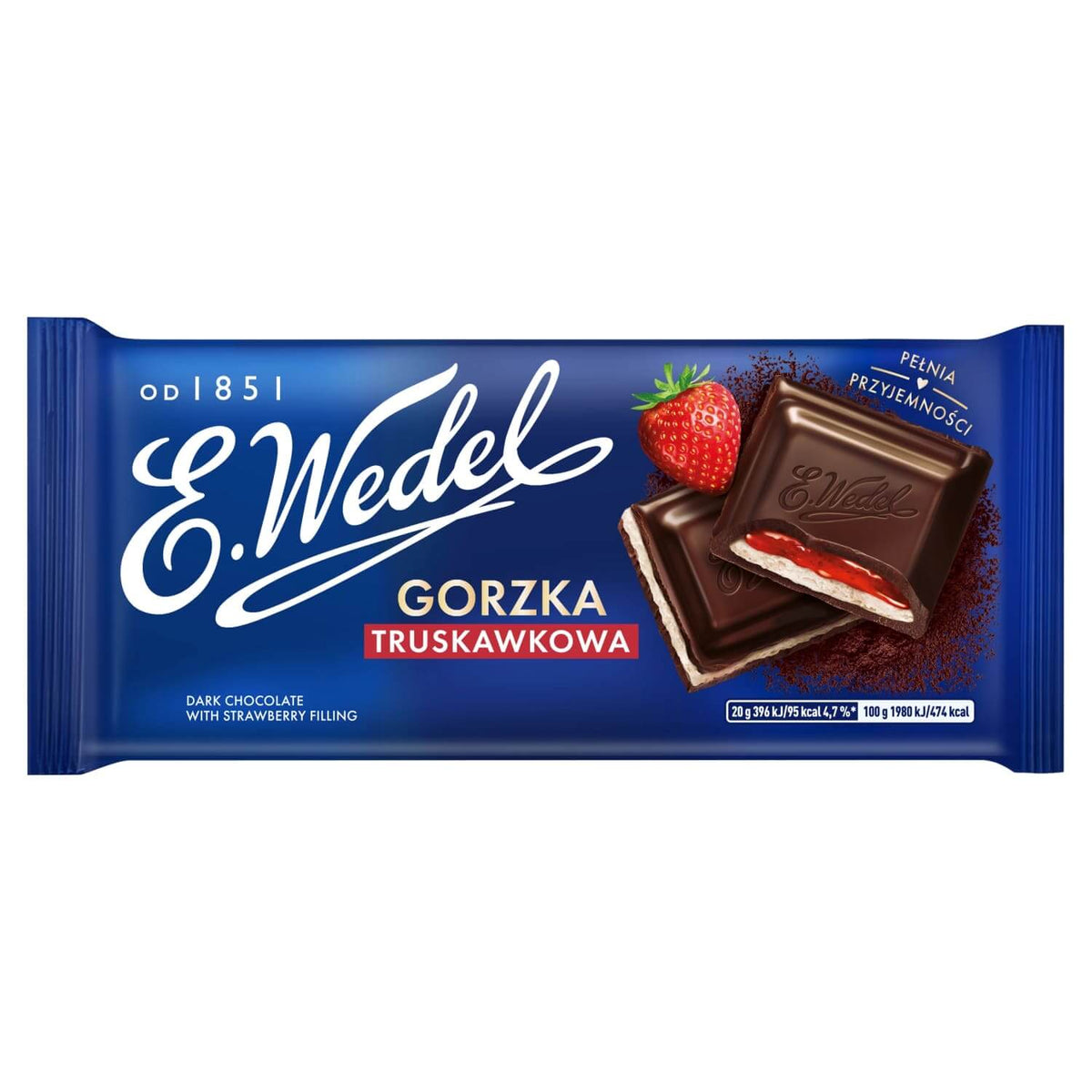 Sô cô la dâu đắng E. Wedel 100g