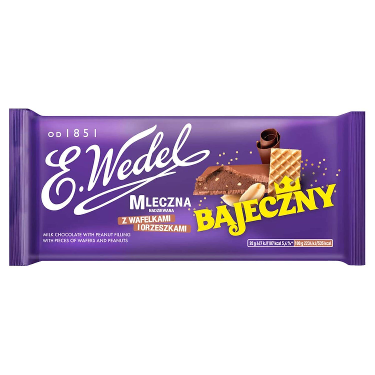 Chocolate con leche relleno con fabulosa E. Wedel 100g