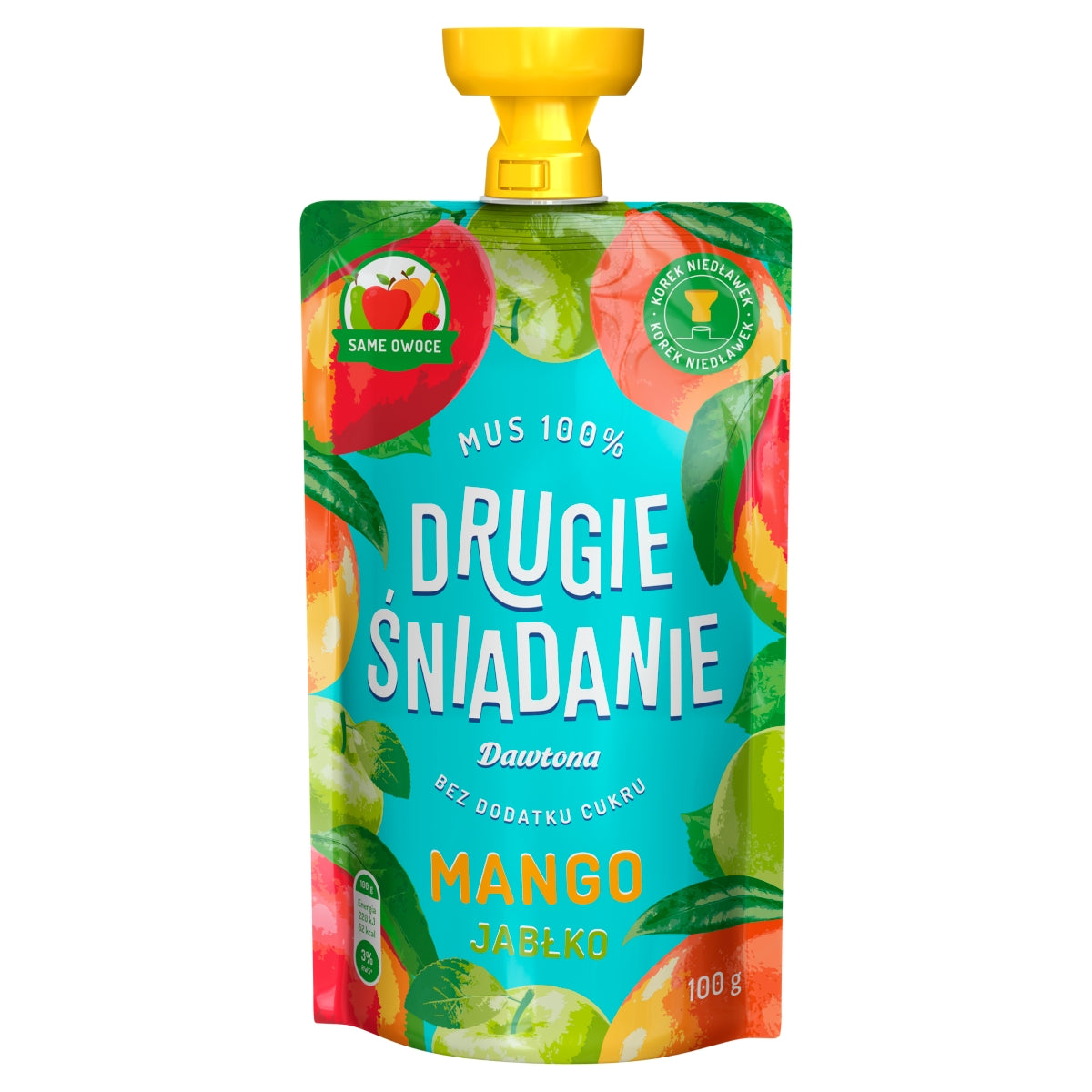 DAWTONA ZWEITES FRÜHSTÜCK MOUSSE 100 % MANGO-APFEL 100 G