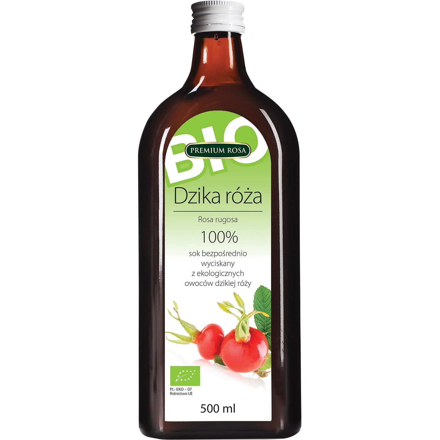 Hagebærsaft 100% ØKO 500ml PREMIUM ROSA