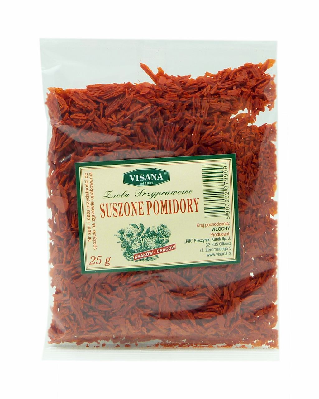 Soltørkede tomater 25g VISANA