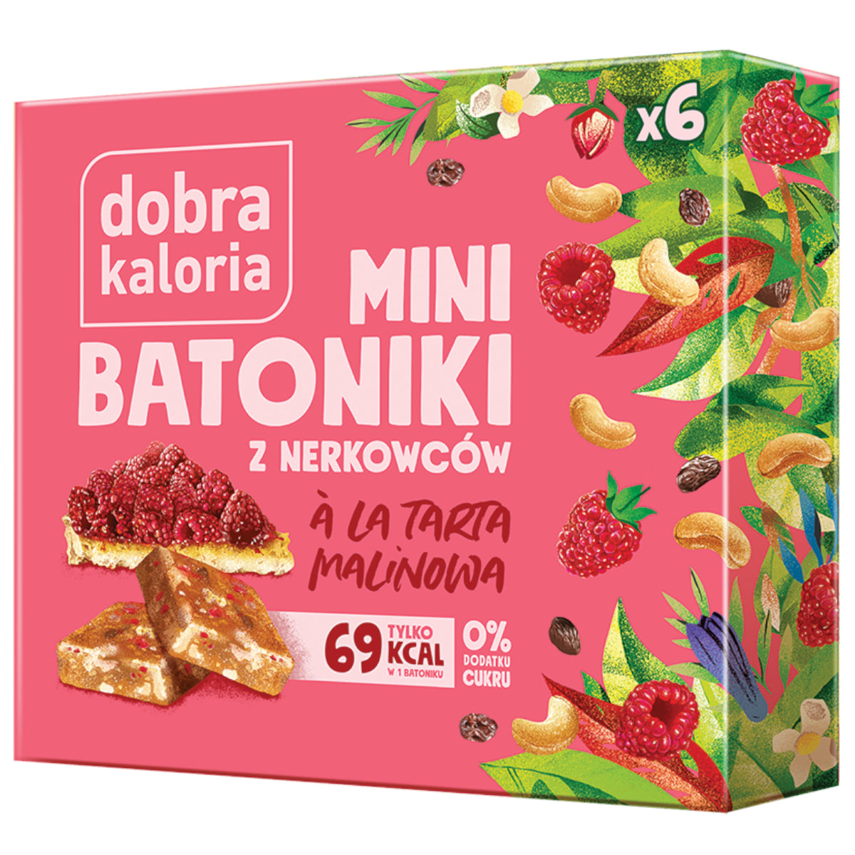 A'LA Mini-Barrette di Anacardi Torta ai Lamponi (6 x 17g) GOOD KALORIA