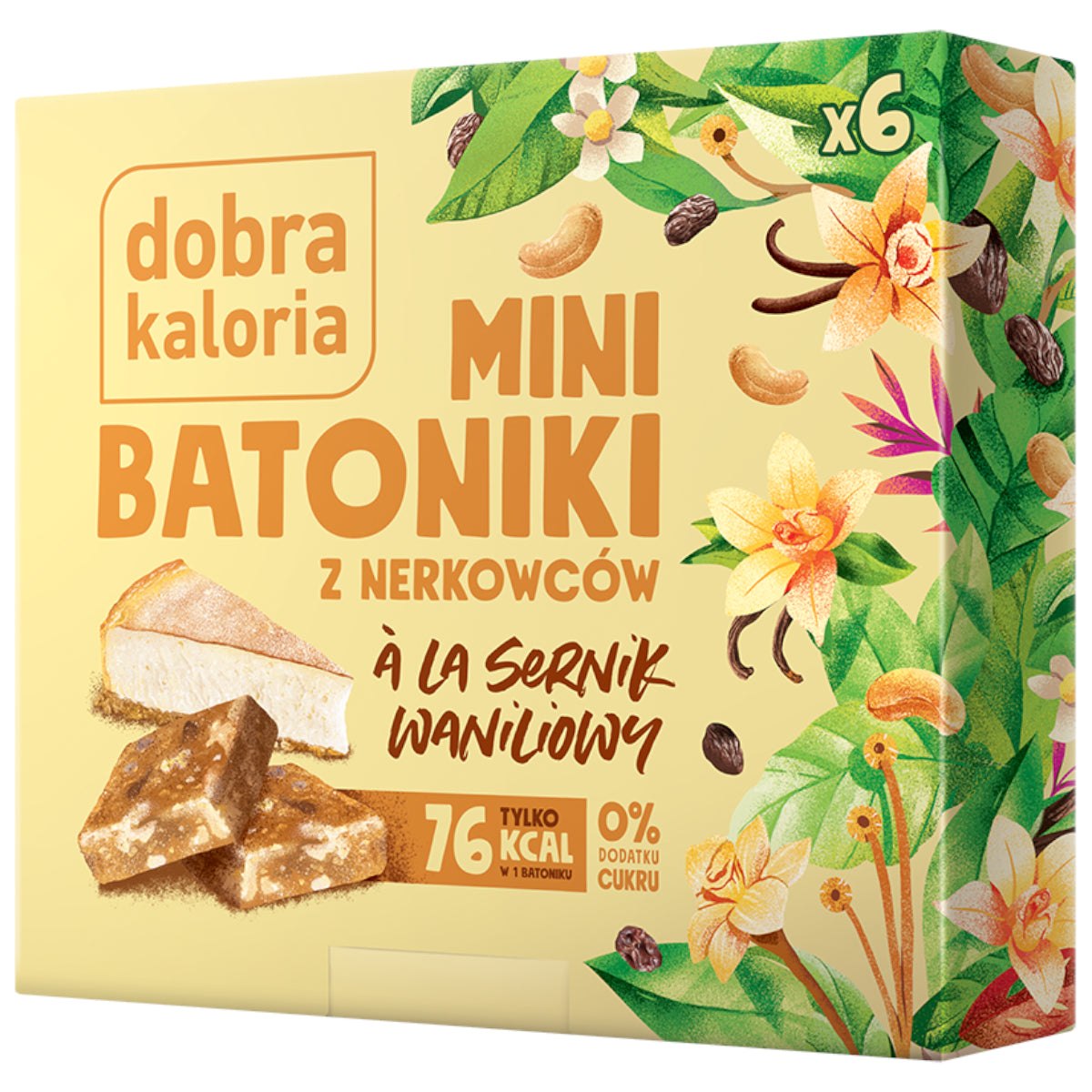 A'LA Mini Cashewbar Vanilj Cheesecake (6 x 17g) GOOD KALORIA