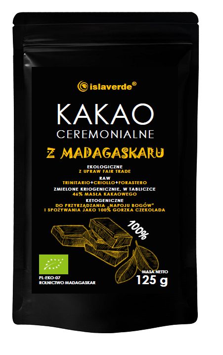 CEREMONIAL COCOA TAB BIO 125 g - ISLAVERDE (SEGURA)