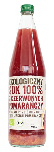 Red Orange Juice 100% ORGANIC 750 ml EKOWITAL