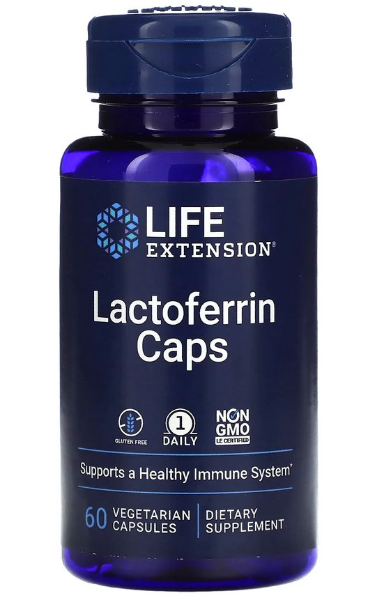 LIFE EXTENSION Capsules de Lactoferrine - Lactoferrine (60 Caps.)
