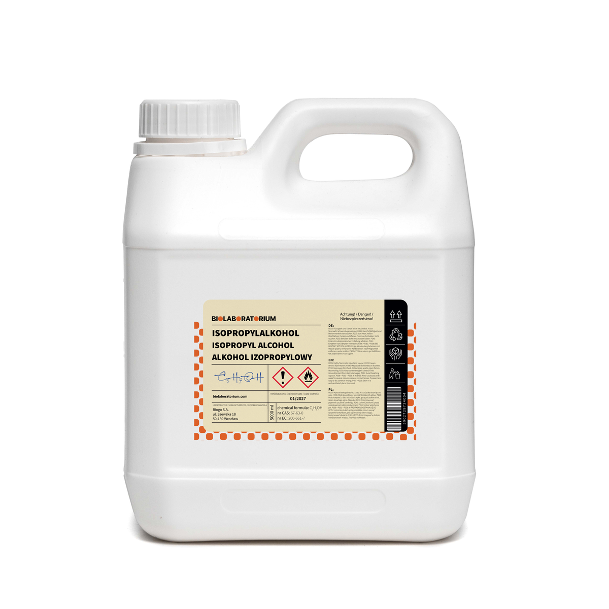 Isopropylalkohol IPA 5L BIOLABORATORIUM
