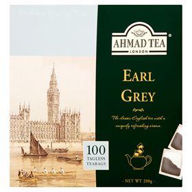 AHMAD TEA EARL GREY BLACK TEA 100 BAGS