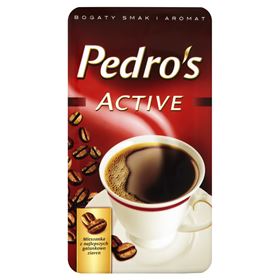 PEDRO'S ACTIVE GEMAHLENER KAFFEE 250 G 12 STK