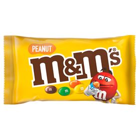 M&M'S PEANUT ERDNÜSSE ÜBERZOGEN MIT SCHOKOLADE IN BUNTEN SCHALEN 45 G 24 STÜCK