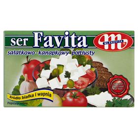 MLEKOVITA FAVITA HALBFETTER SALAT UND SANDWICHKÄSE 16 % 270 G 6 STÜCK