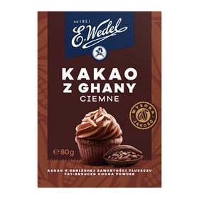 E.WEDEL DUNKLER KAKAO AUS GHANA 80 G