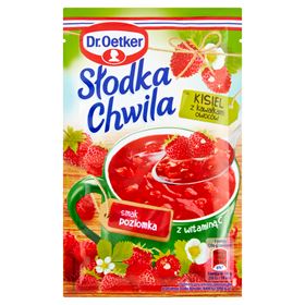 DR.OETKER SWEET MOMENT JILLEL MIT FRUCHTSTÜCKEN DER GESCHMACK DER ERDBEERE 31,5 G