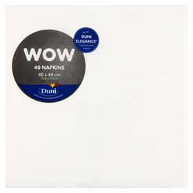 DUNI ELEGANCE LILY SERVIETTEN 40 X 40 CM WEISS 40 STÜCK