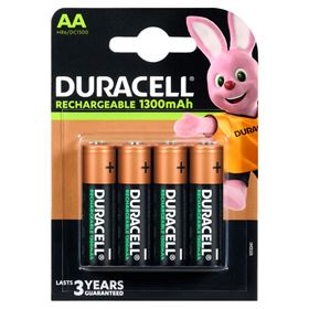 DURACELL AA-BATTERIEN, KAPAZITÄT 1300 mAh, 4 STK
