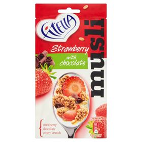 FITTELLA MUSLI RANGUP STRAWBERRY DENGAN KEPINGAN COKLAT 50 G