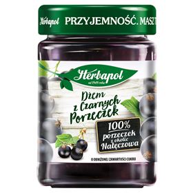 HERBAPOL-Marmeláda se sníženým obsahem cukru z černého rybízu, 280 g
