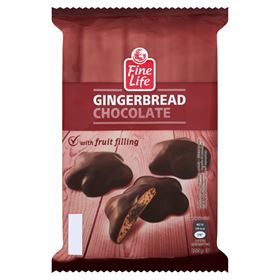 FINE LIFE LEBKUCHEN IN SCHOKOLADE MIT FRUCHTFÜLLUNG 200 G