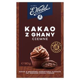 E.WEDEL DUNKLER KAKAO AUS GHANA 180 G