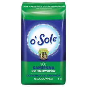 O'SOLE STEINSALZ FÜR PRODUKTE NICHT JODIERT 1 KG