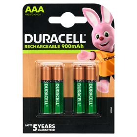 DURACELL AAA-BATTERIEN, KAPAZITÄT 850 mAh, 4 STK