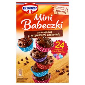 DR.OETKER MINI-ČOKOLÁDOVÉ MUFFINY S ČOKOLÁDOVÝMI KAPKAMI 245 G