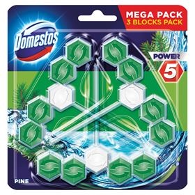 DOMESTOS POWER 5 PINE TOILET CUBE 55 G 3 STÜCK