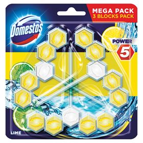 DOMESTOS POWER 5 LIME WC WÜRFEL 55 G 3 STÜCK