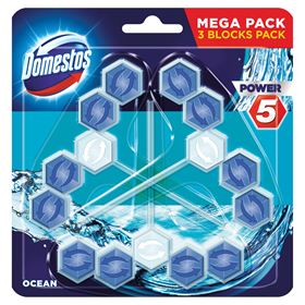 DOMESTOS POWER 5 OCEAN TOILET CUBE 55 G 3 STÜCK