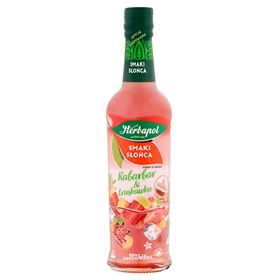 HERBAPOL KOSTTILLSKOTTSSIRAP MED RABARBERSMAK MED JORDGUBB 420 ML 8 STYCKEN