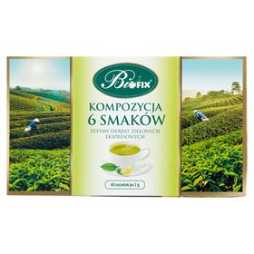 BIFIX SLOŽENÍ ZE 6 ZELENÝCH ČAJŮ EXPRESS 120 G (60 SÁČKŮ)