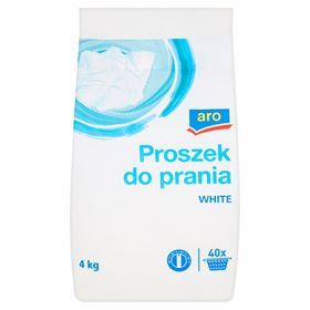 ARO VASKEPULVER TIL HVIDT STOF 4 KG (40 VASK)