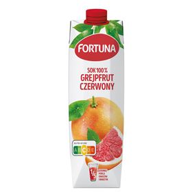 FORTUNA JUICE 100% GRAPEFRUIT RED 1 L