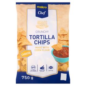 METRO CHEF TORTILLA CHIPS (NACHOS) SNACKS MIT KÄSEGESCHMACK 750 G