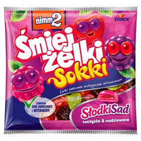NIMM2 ŚMIEJŻELKI SAFT SÜSSE ORCHARD FRUCHTGUMMIES, ANGEREICHERT MIT VITAMINEN 90 G 24 STÜCK