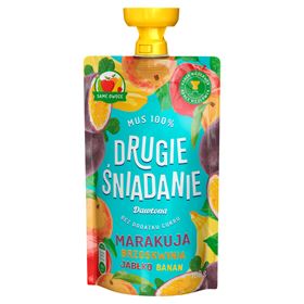 DAWTONA SECOND BREAKFAST MOUSSE 100 % Passionsfrucht PFIRSICH APFEL BANANE 100 G