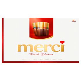 MERCI FINEST SELECTION KOLLEKTION SCHOKOLADEN 400 G 8 STÜCK